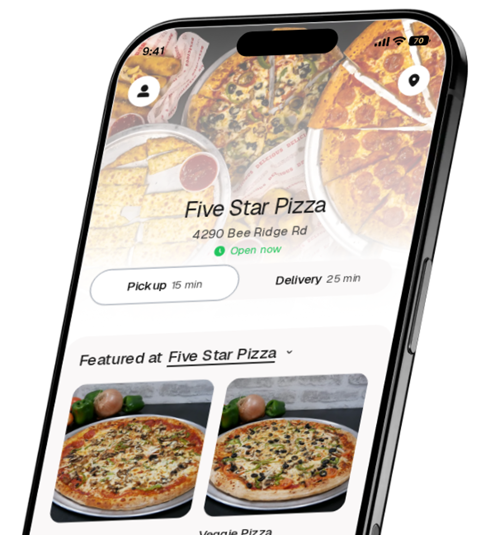 Five Star Pizza app preview