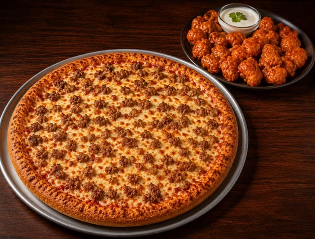 Pizza & Chicken Bites.
